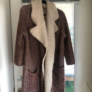 Knit long cardigan